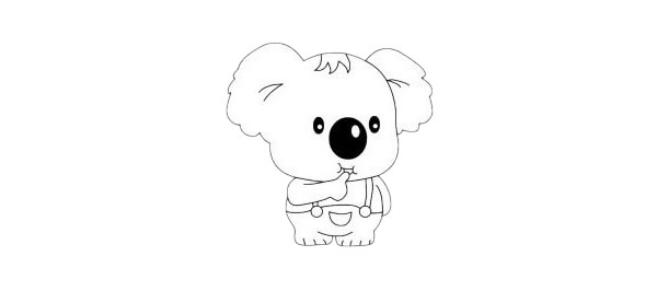 考拉簡(jiǎn)筆畫圖片