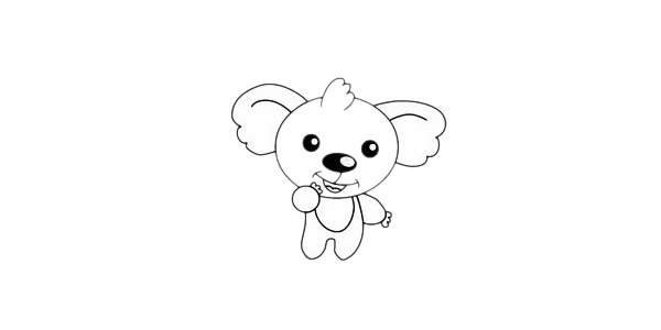 考拉簡(jiǎn)筆畫圖片