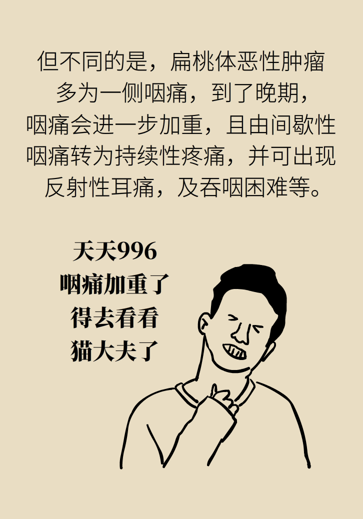 單側(cè)扁桃體腫大更兇險！謹(jǐn)防惡性腫瘤