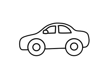 警車 警車簡筆畫圖片步驟四