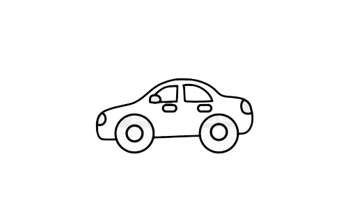 警車 警車簡筆畫圖片步驟六