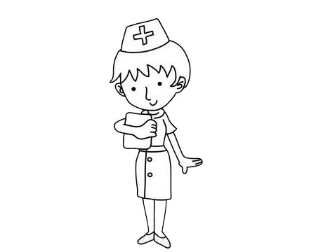 護(hù)士 護(hù)士簡筆畫圖片