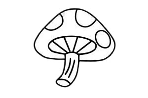 蘑菇 蘑菇簡(jiǎn)筆畫簡(jiǎn)單又漂亮