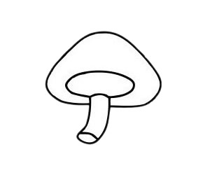 蘑菇 蘑菇簡(jiǎn)筆畫圖片