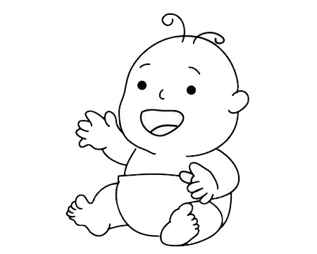 嬰兒 嬰兒簡筆畫圖片