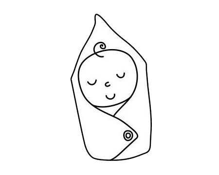 嬰兒 嬰兒簡筆畫圖片