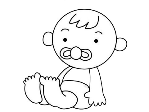 嬰兒 嬰兒簡筆畫圖片