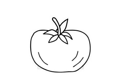 西紅柿 西紅柿簡(jiǎn)筆畫(huà)圖片