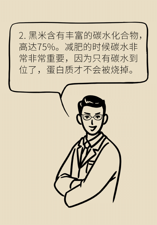 既能飽腹又能減肥的主食是什么 黑米減肥科普動漫制作