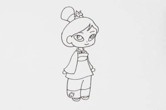 花木蘭 彩色花木蘭簡(jiǎn)筆畫 怎么畫簡(jiǎn)單又好看