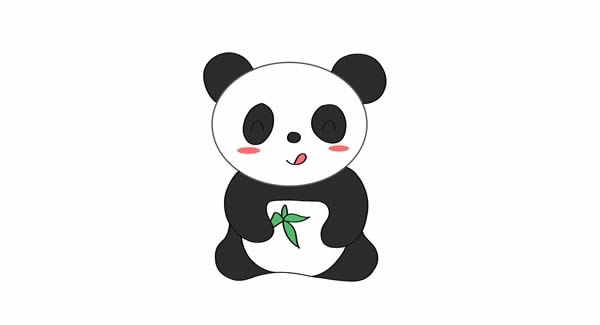 熊貓 大熊貓?jiān)趺串嫼喒P畫簡單又可愛