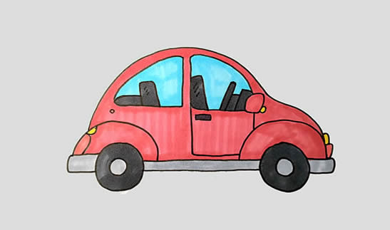 卡通汽車怎么畫？