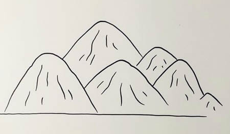 高山流水簡(jiǎn)筆畫(huà)怎么畫(huà)簡(jiǎn)單又漂亮