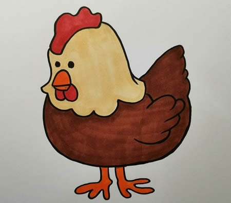 母雞怎么畫簡(jiǎn)筆畫簡(jiǎn)單又漂亮