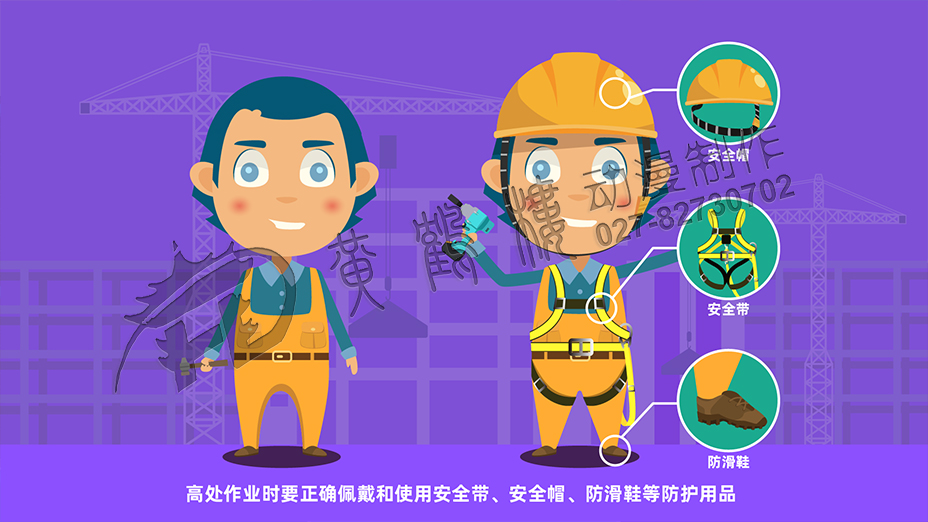 正確佩戴安全帽教育動畫片制作