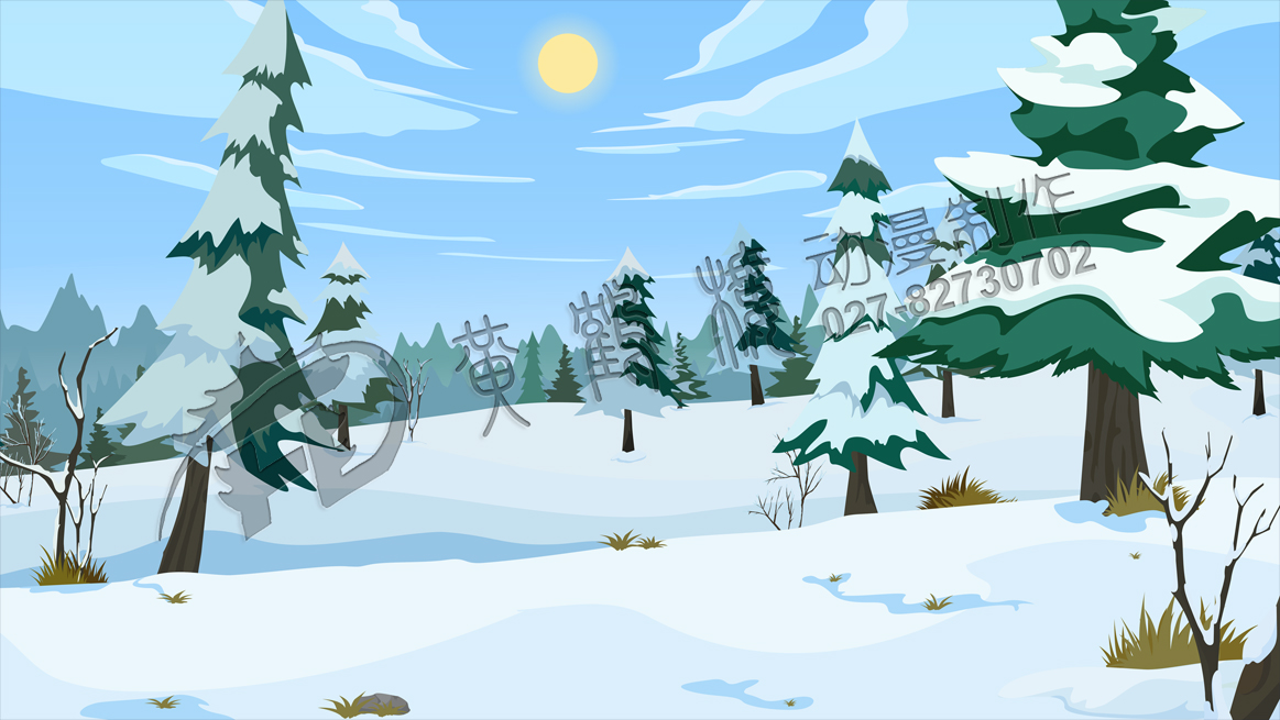 教育動畫片《埋在雪下的小屋》動畫場景設計一.jpg