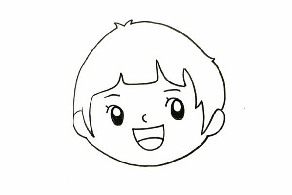 春節(jié)小朋友放鞭炮簡筆畫，新年小女孩放鞭炮簡筆畫