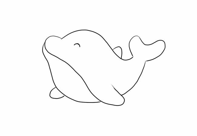 可愛鯨魚的簡(jiǎn)筆畫圖片大全