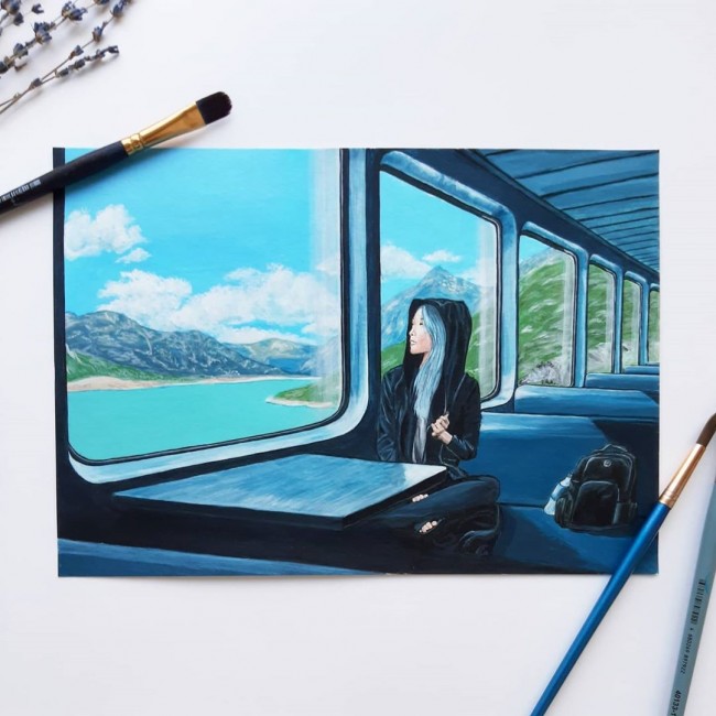 水彩畫(huà)作品